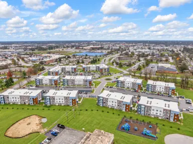 The Bend Apartments, a 312-unit Class A luxury apartment community in Clarksville, Indiana.