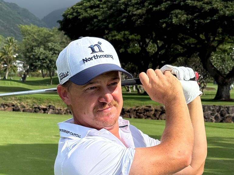 image of PGA TOUR player Bud Cauley in Northmarq-branded hat