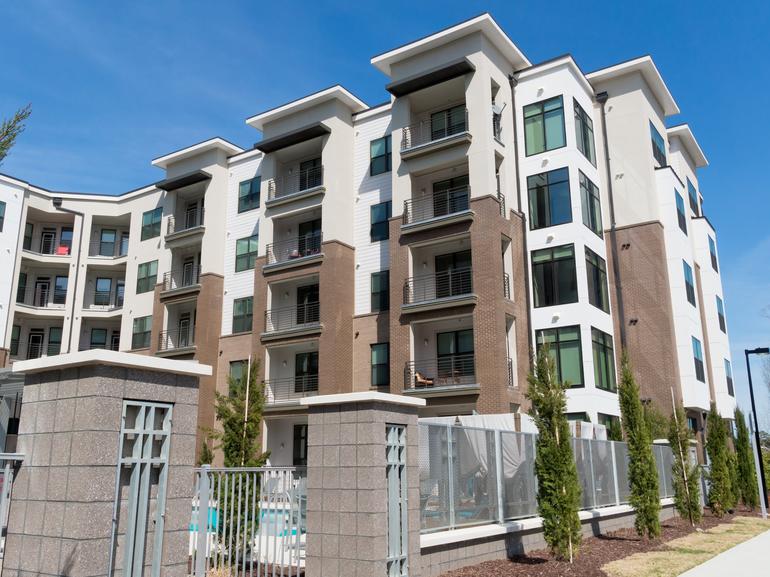 Multi-story apartment building