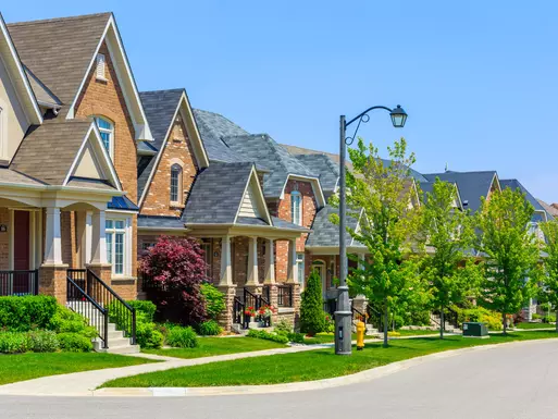 Single-family build-to-rent neighborhood