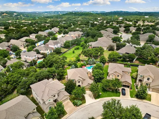 Aerial view of a build-to-rent neighborhood in suburban Kansas City