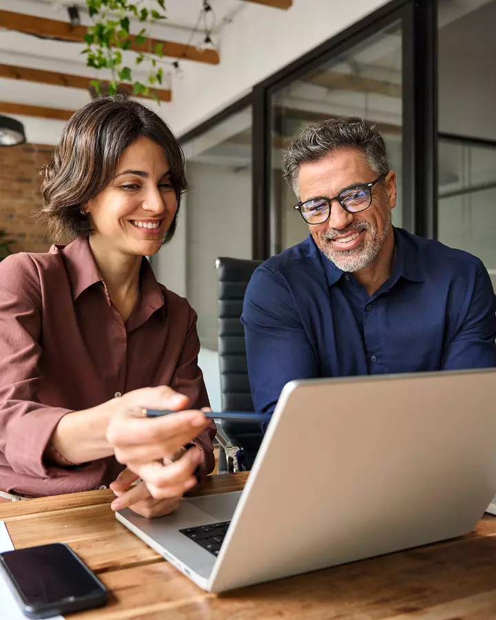 People working in office